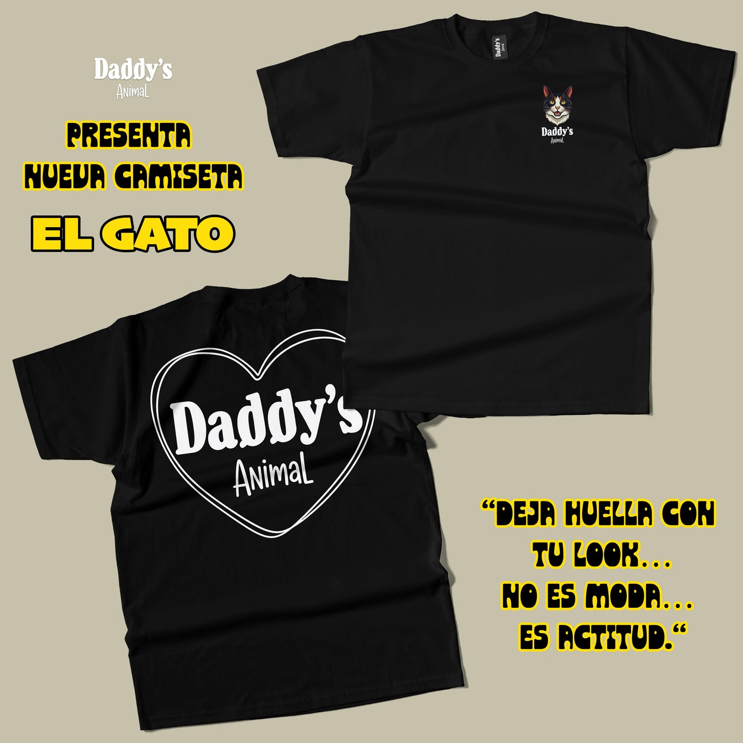 Camiseta gatito